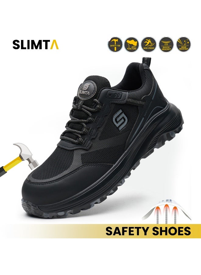 سليمتا أحذية أمان شبكية فائقة الخفة للرجال والنساء - تصميم رياضي بمقدمة فولاذية لجميع الفصول - Image 1