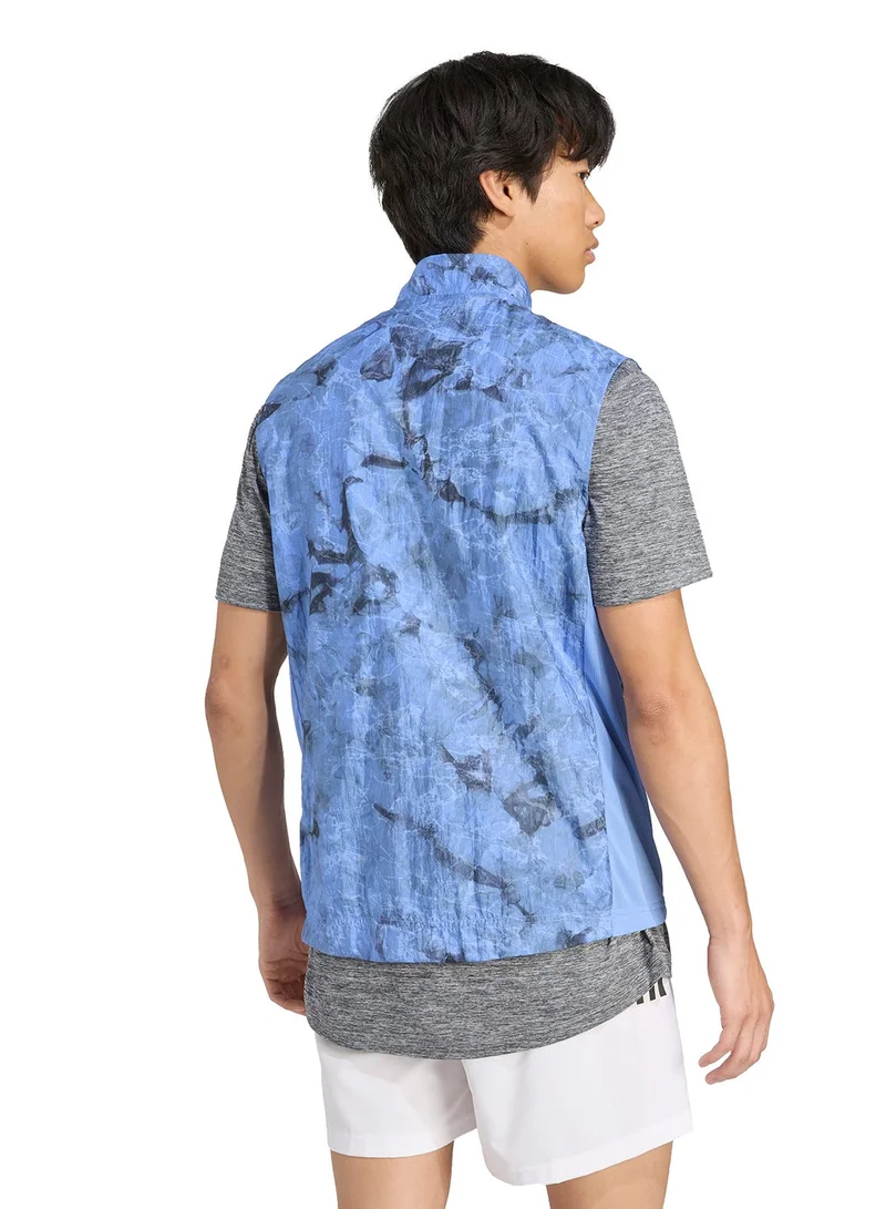 Adidas Adidas Otr Sd Vest M M Blue Running Jackets For Men