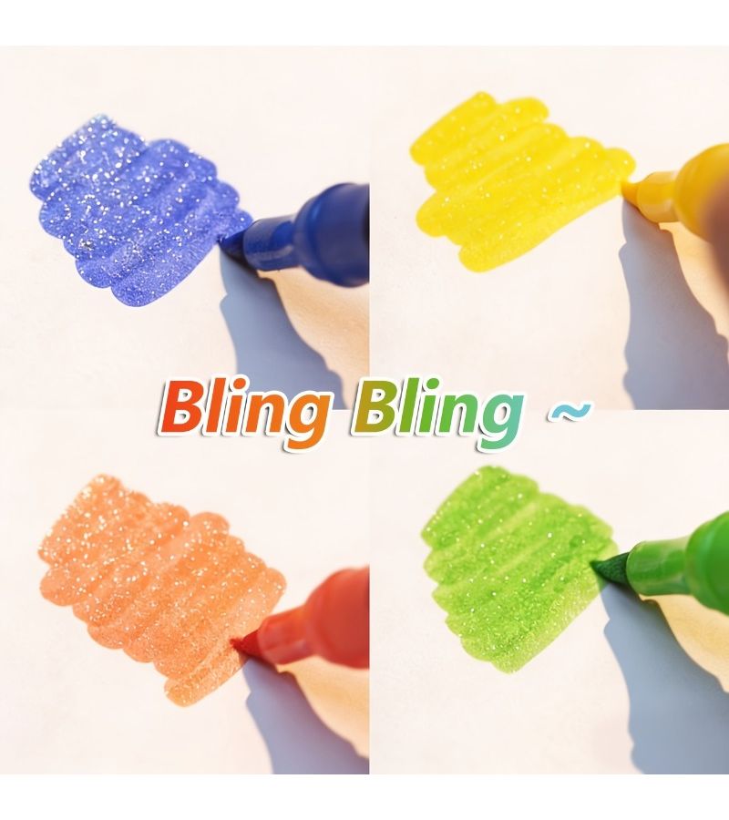 36 Color Glitter Marker Set With Water Based Ink For DIY Crafts Calligraphy - Image 2