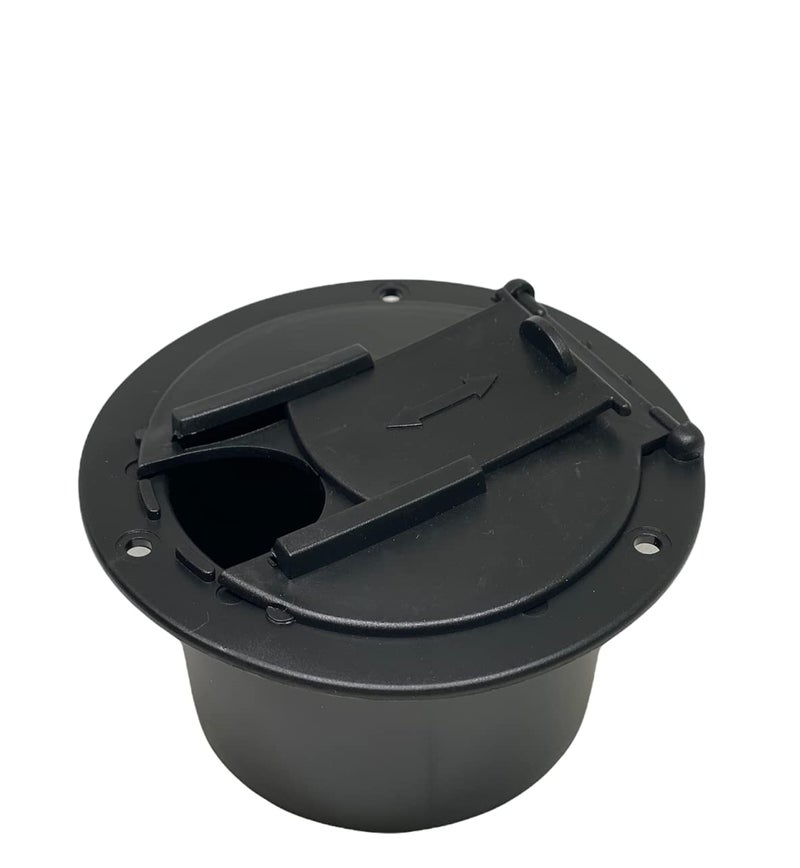 NU-SET | RV Electrical Cable Hatch | Electrical Cable Hatch | RV Accessories & Door Hardware, (Black) (RV011B) - Image 5