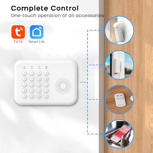 PGST Home Alarm System Alarm System for Home Security Wireless WiFi Remote Control App Alert Door Window Sensor Security System Motion Detection No Monthly Fee - Image 3