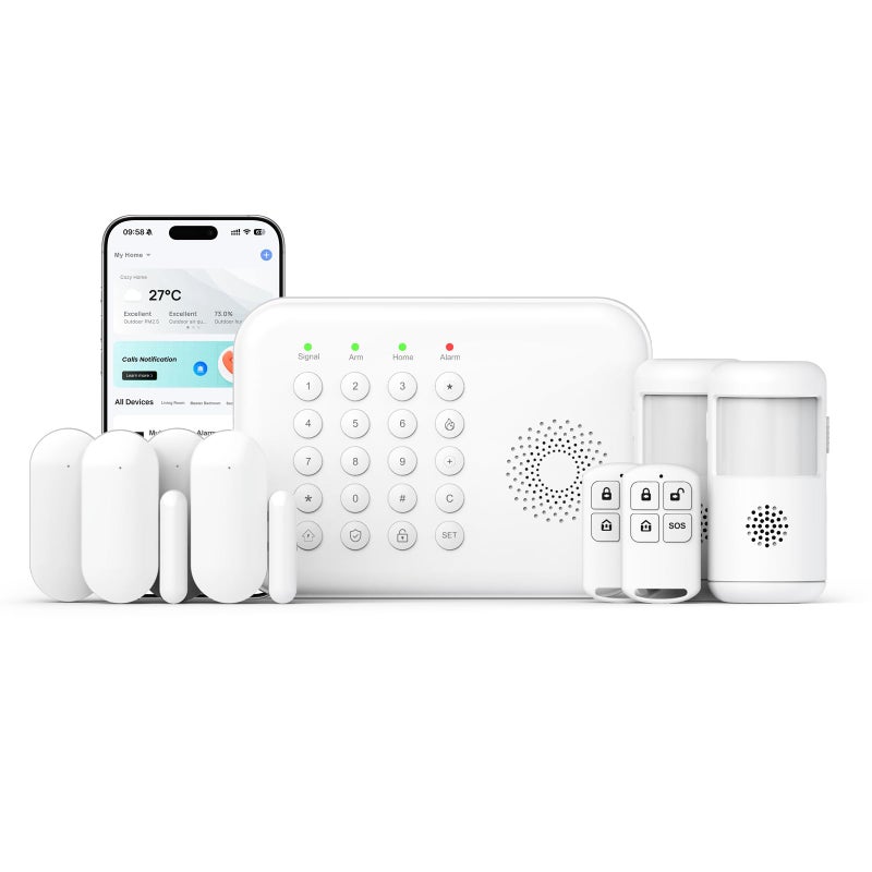 PGST Home Alarm System Alarm System for Home Security Wireless WiFi Remote Control App Alert Door Window Sensor Security System Motion Detection No Monthly Fee - Image 2