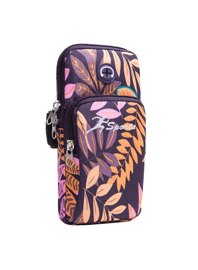 Nariele Running Mobile Phone Arm Bag Multi-functional Sports Arm Bag Yoga Arm Bag Women's Mobile Phone Bag Sports Arm Bag Camouflage Men-Color:B026 Rose Red - Image 4