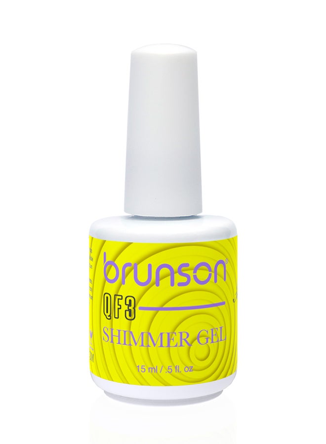 QF3 Shimmer Gel For Acrylic Powder Nail Art 15ml BQFSG