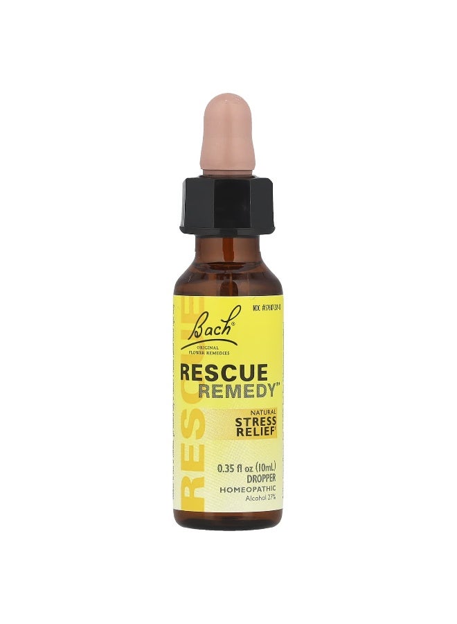 Bach, Original Flower Remedies, Rescue Remedy®, Natural Stress Relief, 0.35 fl oz (10 ml) (Packaging may vary) - Image 1