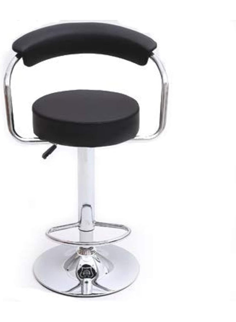 Adjustable Bar Chair – Leather Seat, Swivel Bar Stool for Home, Kitchen, or Office - Image 1