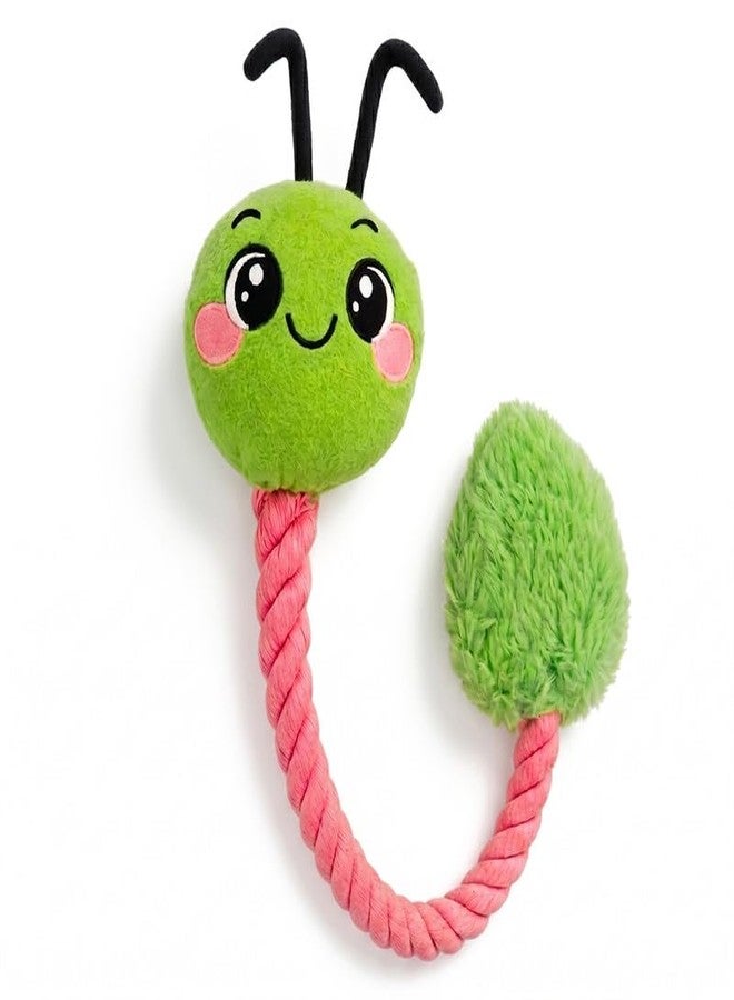 Mutt of Course Crunchy Caterpillar Rope Dog Toy | Interactive Chew & Tug Toy for Dogs | Durable Rope Toy for Teeth Cleaning & Play - Image 1