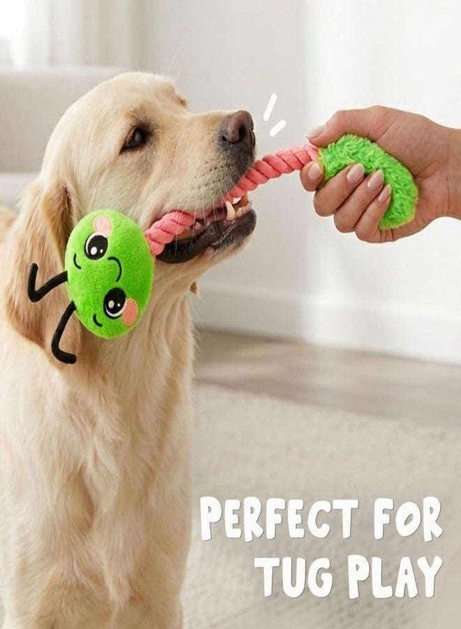 Mutt of Course Crunchy Caterpillar Rope Dog Toy | Interactive Chew & Tug Toy for Dogs | Durable Rope Toy for Teeth Cleaning & Play - Image 2
