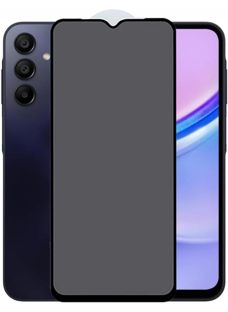 Samsung Galaxy A17 Full Privacy ESD Tempered Glass Screen Protection, Anti-Spy 9H Hardness, Full Cover Explosion-Proof Screen, [Case Friendly] [Bubble Free] - Black