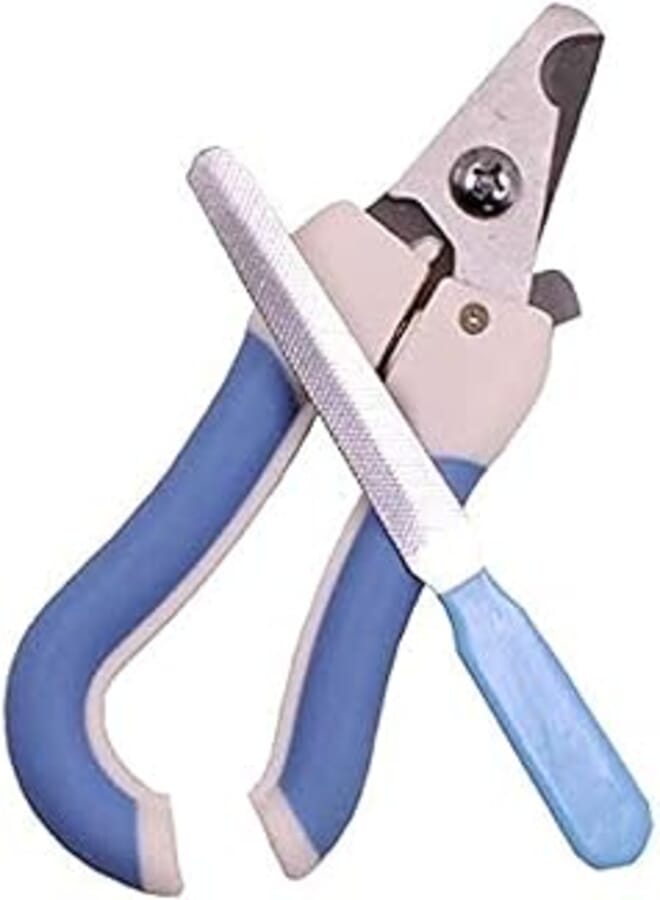 OR Professional pet nail scissors clipper with sharpening -blue
