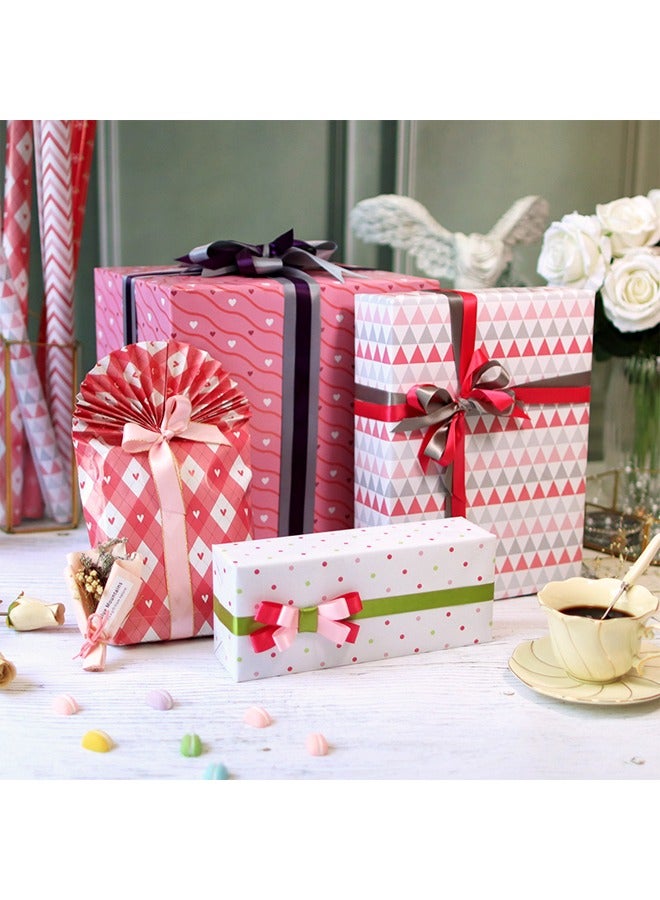 Zeemey 8 Sheets Gift Wrapping Paper With Accessories,Holiday Gift Wrapping Paper,Birthday Gift Box Gift Wrapping DIY, Gift Wrapping Paper for Birthday, Holiday, Wedding, Party,Kids Gift Wrapping (70cmX50cm) - Image 3