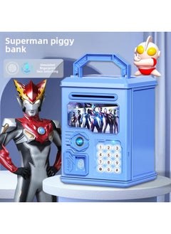 Generic 2024 Children's Ultraman Piggy Bank Boy's Large Capacity Can't Fall, Only Can't Enter, Password Piggy Bank-Colour:Astronaut [key Code Lock☆Music Story】battery  - Image 4