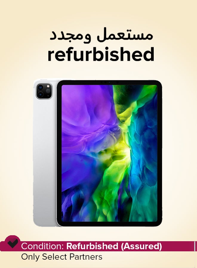 Apple Refurbished - iPad Pro 2020 (2nd Gen) 11-Inch 128GB Wi-Fi 4G LTE Silver With Facetime - Image 1
