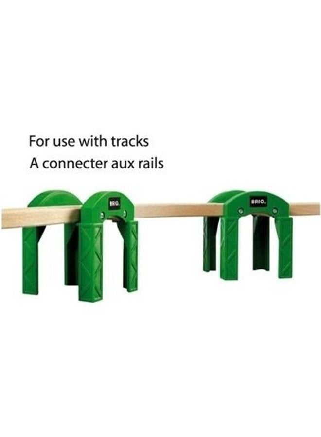 Brio HO Scale Green Wooden Train Track Supports - Image 5