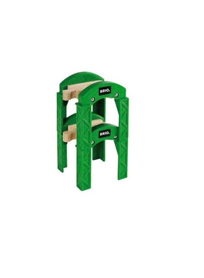 Brio HO Scale Green Wooden Train Track Supports - Image 4