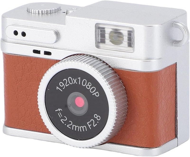 Retro Keychain Camcorder Brown 1080P Portable Camera Compact Easy Transfer for Everyday Use - Image 5