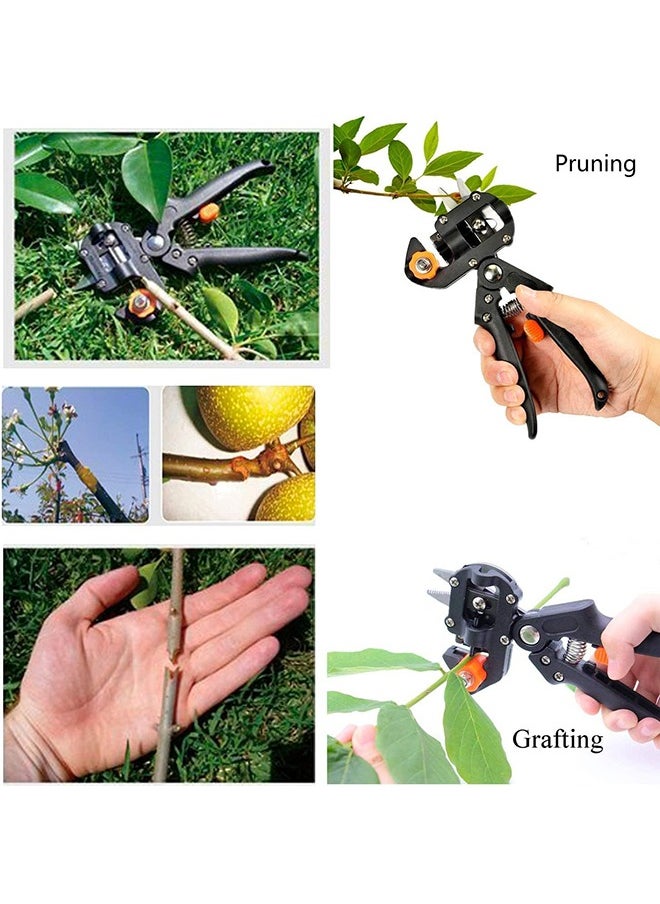 Arabest - Grafting Tool Kit, Pruning Shears Kit, Professional Garden Trees Grafting Cutting Tools, 2-in-1 Garden Grafting Tool Pruner Kit Including Grafting Tapes, Grafting Knife and 3 Replacement Blades - Image 1