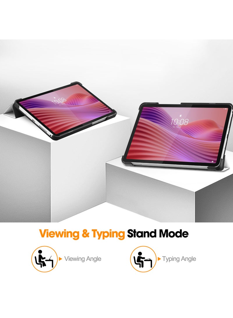حالة اللوح لشركة لينوفو Tab One / Lenovo Tab K9 8.7 "(2025) ، خفيفة الوزن ثلاثية الطويات PU حالة جلدية غطاء واقي مقاوم للصدمات مع إيقاظ / نوم تلقائي - TB305FU (Cat) - Image 2