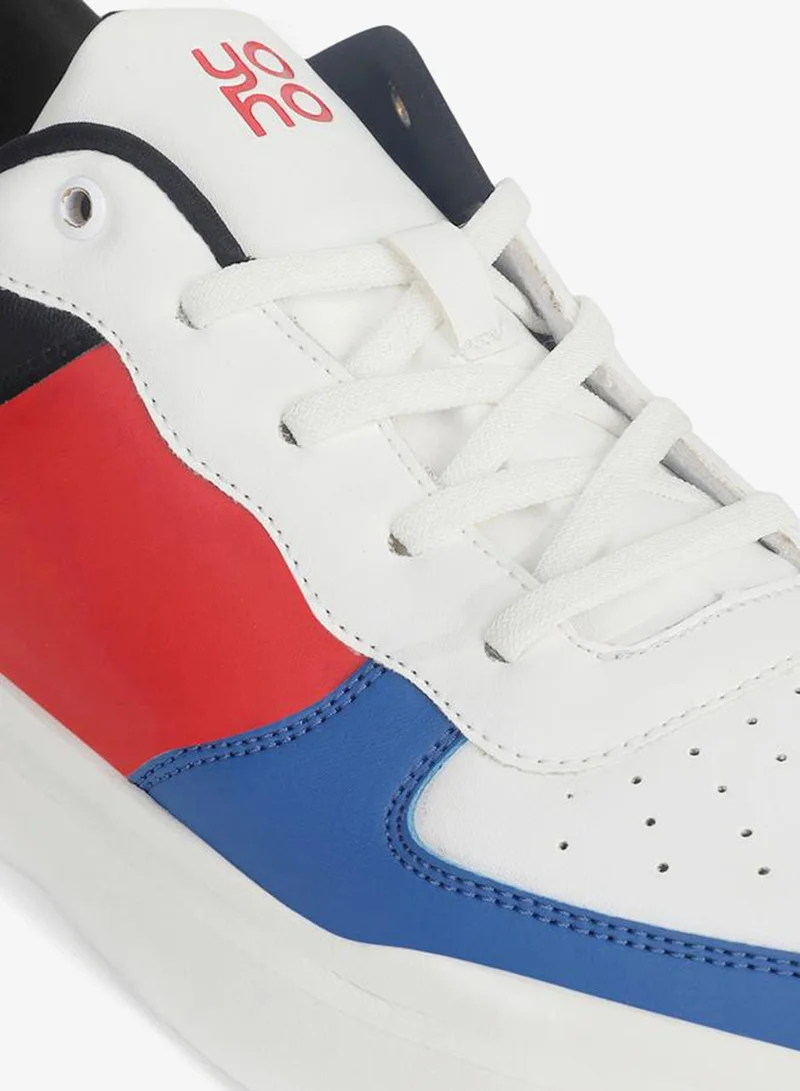 Yoho Multi Men Color Block Lace Up Sneakers for Men | Best Price UAE