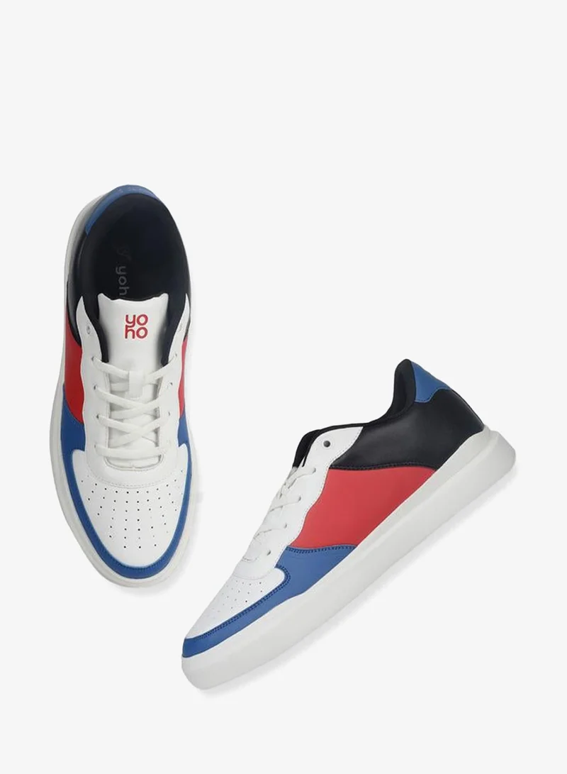 Yoho Multi Men Color Block Lace Up Sneakers for Men | Best Price UAE