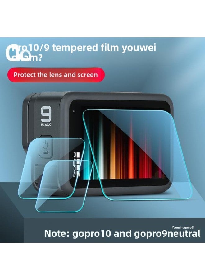 general Suitable For Gopro Accessories Gopro12/11/10/9 Tempered Film Sports Camera Film Max Protection Gopro8-Color:gopro8 Lens Film (separate Lens Film Is Non-returnable) - Image 2