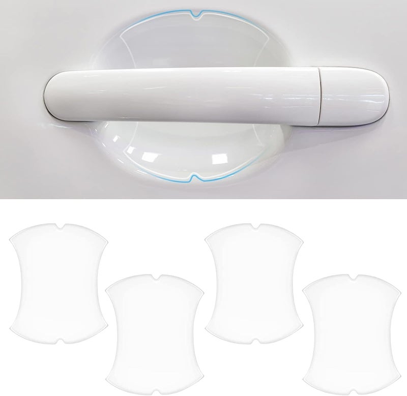 DETACHI Car Door Guard - Universal Transparent Handle Edge Protector, Anti Scratch & Sticker Combo - Image 5