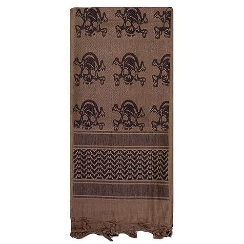 Fox Outdoor Products Tactical Shemagh, Chocolate Skulls, Large - Image 4