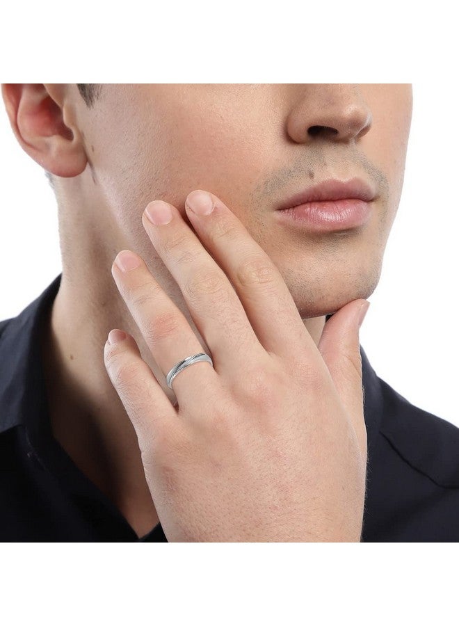Zavya ZAVYA 925 Sterling Silver Designer Rhodium Plated Adjustable Ring for Men| Gift for Men and Boys | With Certificate of Authenticity and 925 Hallmark  - Image 3
