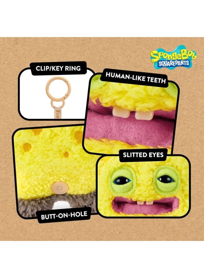 Fuggler SpongeBob SquarePants 5-Inch Plush Keyring – Officially Licensed Funny Monster Bag Clip-On Stuffed Animal - Image 5