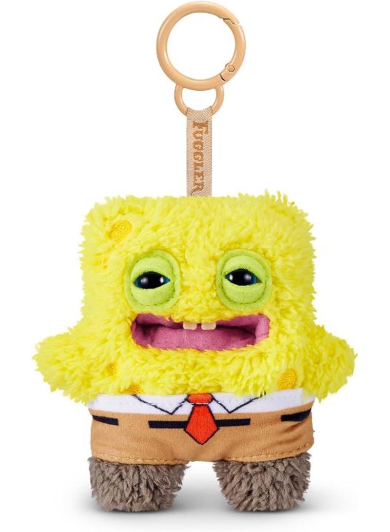Fuggler SpongeBob SquarePants 5-Inch Plush Keyring – Officially Licensed Funny Monster Bag Clip-On Stuffed Animal - Image 1