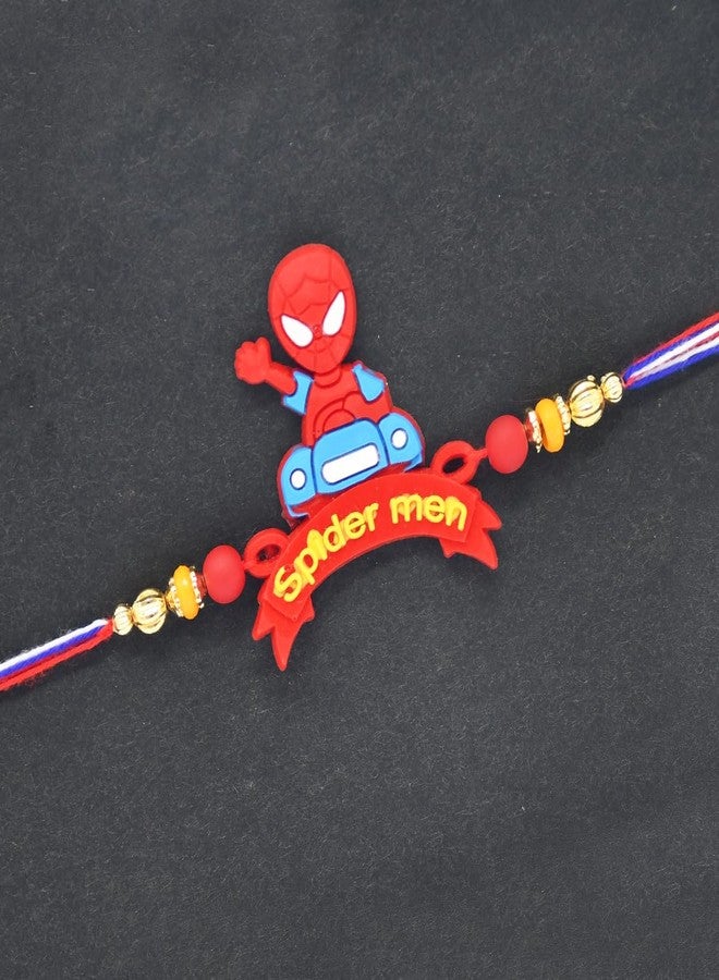 Saugat Traders Cartoon Rakhi for Kids Set of 3 - Rakhi for Nephew, Niece, Brother Kid Boy and Girl - Raksha Bandhan Rakhee with Roli Chawal - Image 5
