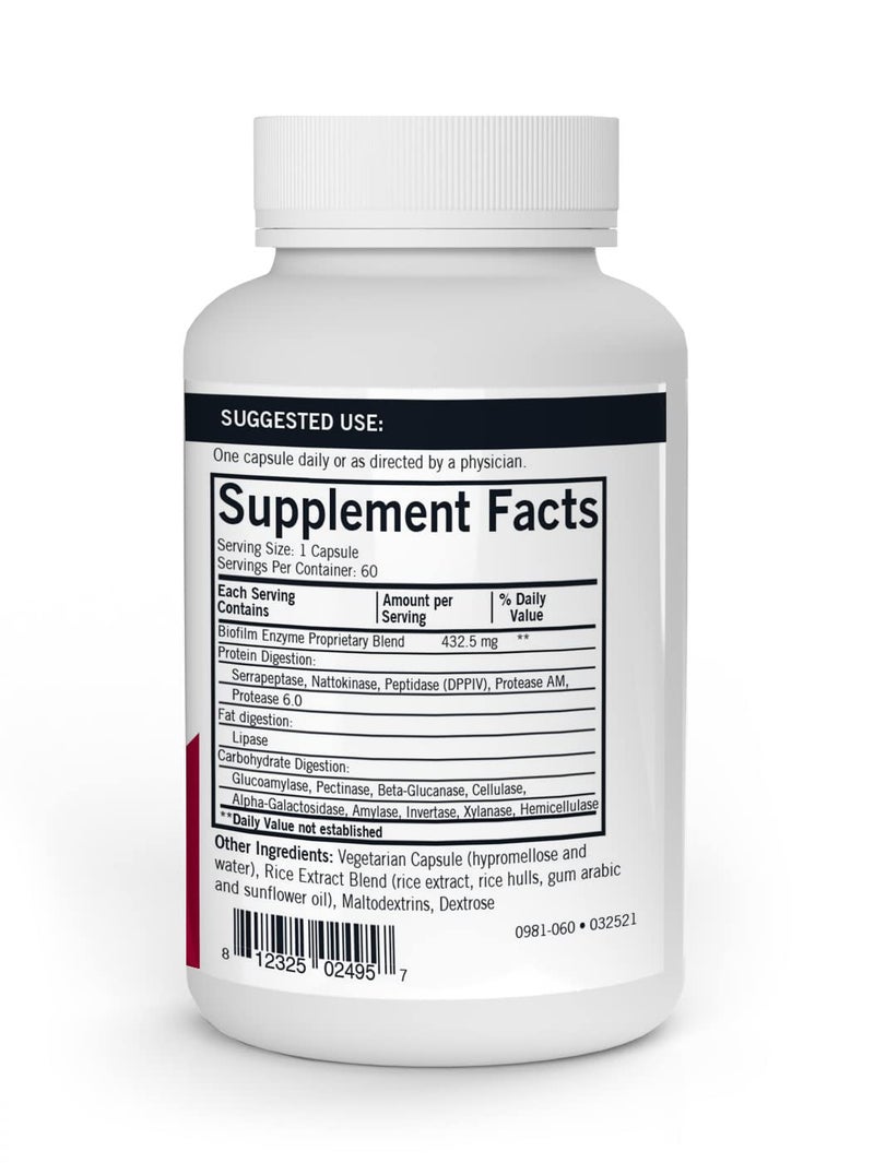 Kirkman - Biofilm Defense - 60 Capsules - Aids Gut & Digestive Health - Immune Support - Hypoallergenic - Image 2