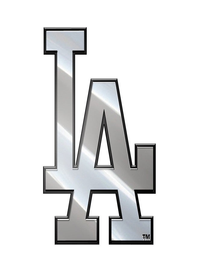 MLB Los Angeles Dodgers Metal Emblem, 3", Silver