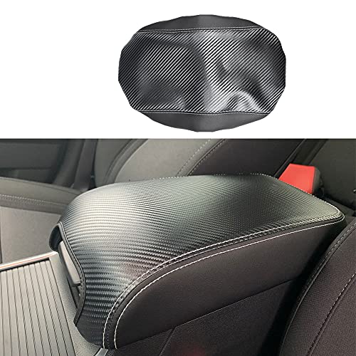 BOYUER Center Console Cover Armrest Leather Pad Cover Compatible with Dodge Charger 20112023Chrysler 300 20152023Carbon Fiber - Image 1