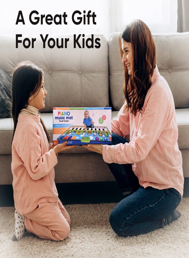 Bhavyam Baby Musical Piano Mat for Kids to Dance and Play at Home | Includes 3 Toothbrushes and a Tongue Cleaner. (Cartoons Piano Mat) - Image 3