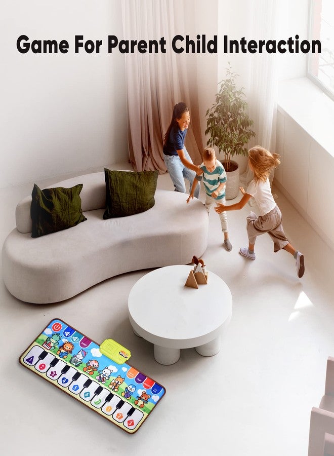 Bhavyam Baby Musical Piano Mat for Kids to Dance and Play at Home | Includes 3 Toothbrushes and a Tongue Cleaner. (Cartoons Piano Mat) - Image 4