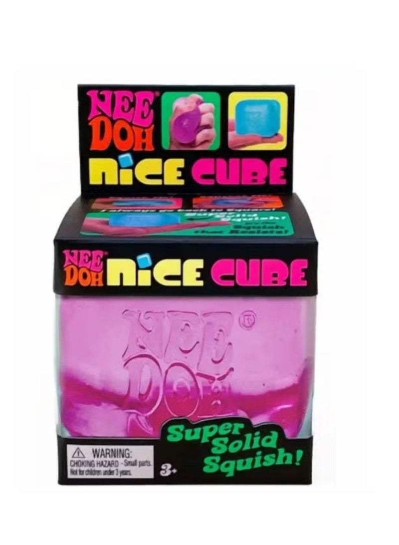 Nee Doh Nice Cube PINK, 1 PC - Image 1