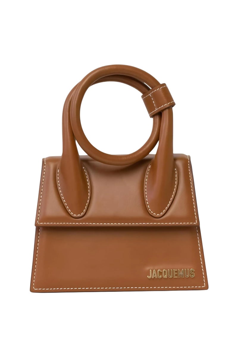 Jacquemus  حقيبة يد Le Chiquito Noeud مع حزام كروس بودي ومقبض علوي وإغلاق مغناطيسي - Image 1