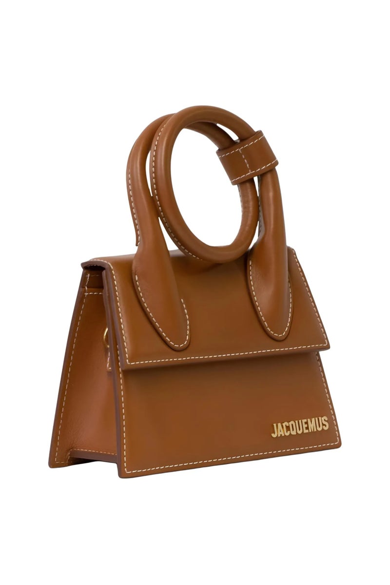 Jacquemus  حقيبة يد Le Chiquito Noeud مع حزام كروس بودي ومقبض علوي وإغلاق مغناطيسي - Image 2