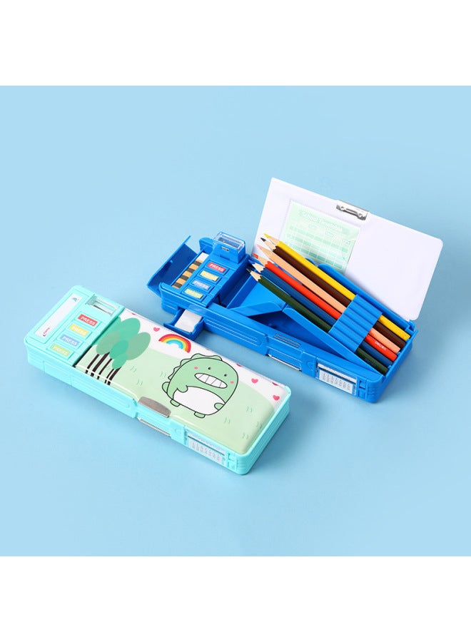 Primary School Students Multi-functional Large-capacity Double-layer Stationery Box Children's Cute High-value Storage Box Pencil Case - Image 3