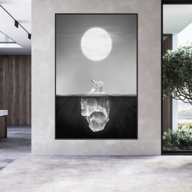 ماركتنا لوحة قماشية بتصميم مودرن مع برواز مجوف مقاس (60×90) قطعة واحدة - Image 1