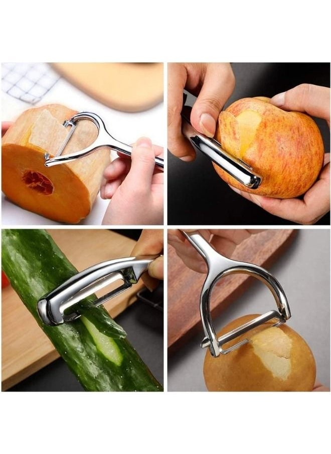 Generic - 2pcs Potato Vegetable Peeler for Kitchen -The Rotatable Blade Made of Premium Stainless Steel and The Durable Non-Slip Handle, are Suitable for Peeling Fruits, Veggie, Carrots and Potatoes. - Image 1