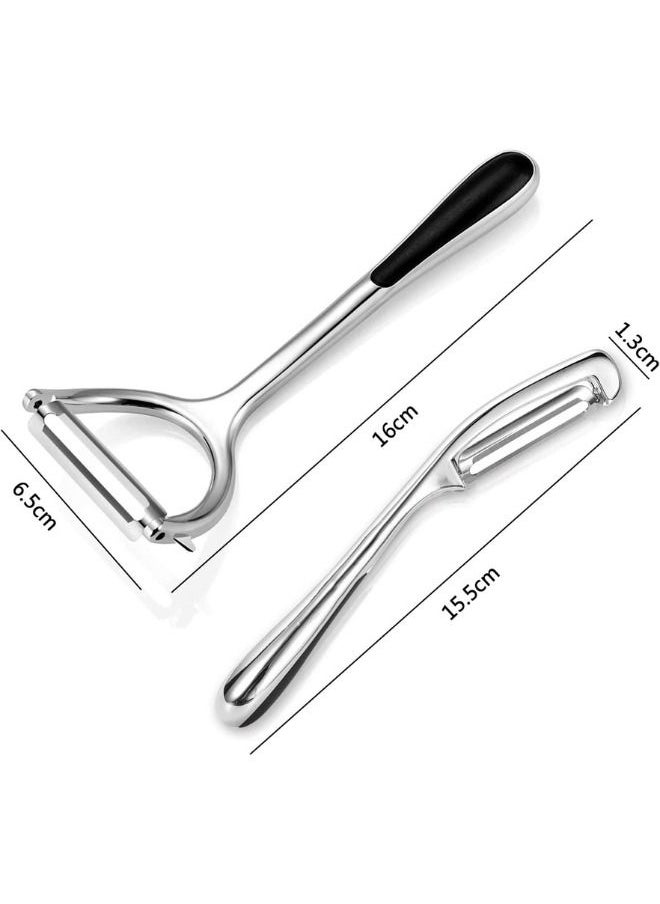 Generic - 2pcs Potato Vegetable Peeler for Kitchen -The Rotatable Blade Made of Premium Stainless Steel and The Durable Non-Slip Handle, are Suitable for Peeling Fruits, Veggie, Carrots and Potatoes. - Image 1