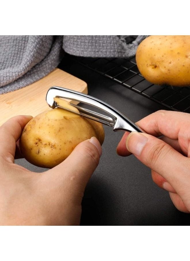 Generic - 2pcs Potato Vegetable Peeler for Kitchen -The Rotatable Blade Made of Premium Stainless Steel and The Durable Non-Slip Handle, are Suitable for Peeling Fruits, Veggie, Carrots and Potatoes. - Image 1