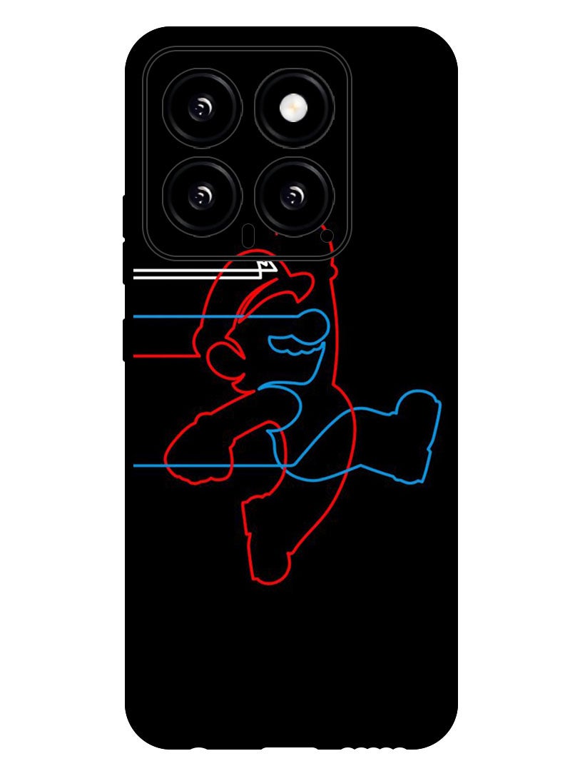 Theodor Protective Case Anti Scratch Shock Proof Bumper Cover For Xiaomi 14 Mario walk - Image 1