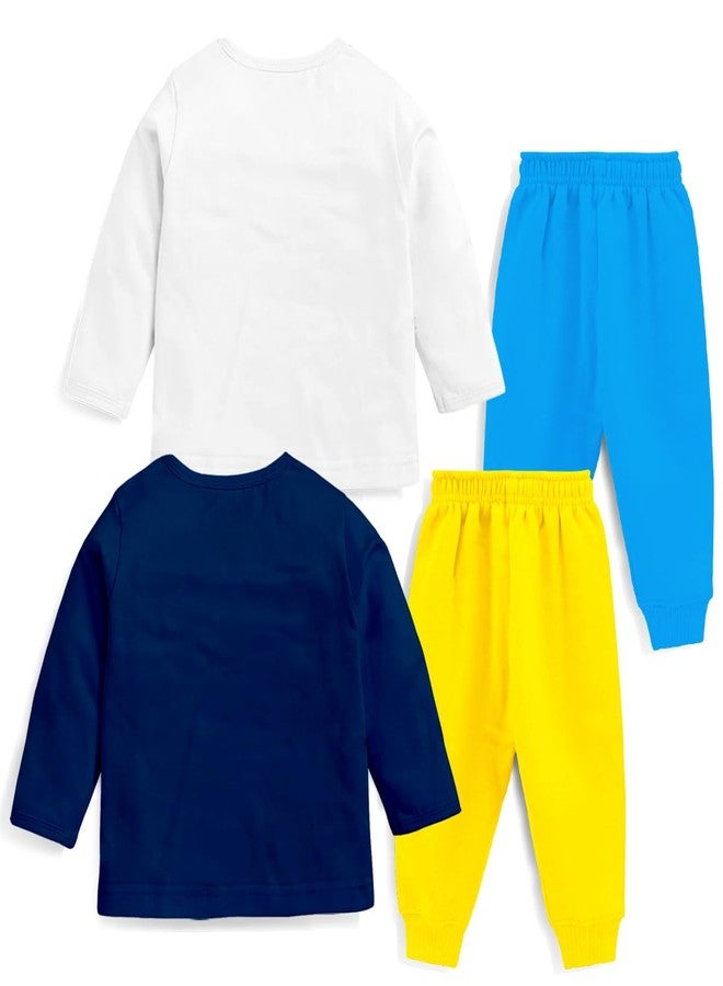 Kuchipoo Baby Boy Regular Fit Cotton Printed T-Shirts and Pyjamas Set (KUC-PSUT-124, 6-7 Years, Multi-Colored) - Image 2