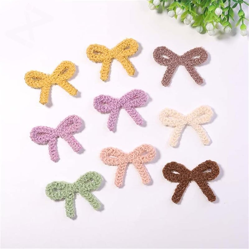 رقعة تطريز خضراء على شكل ربطة عنق 10 قطع للخياطة على الملابس والسترات - Image 5