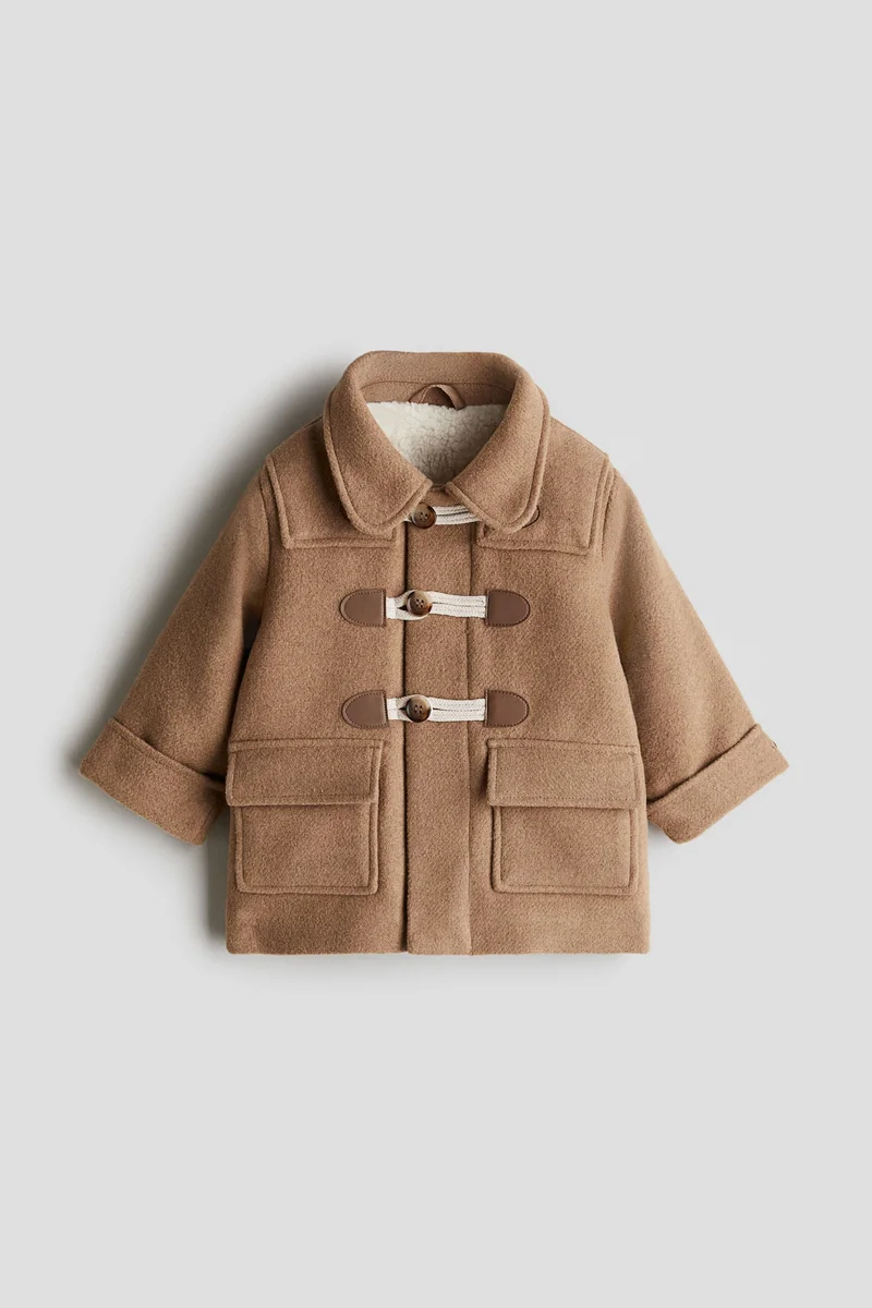 H&M Teddy-lined duffle coat