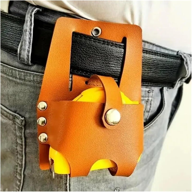2 Pcs 40JA Large Tape Measure Holder Tool Holsters PU Leather for Carpenters - Image 3