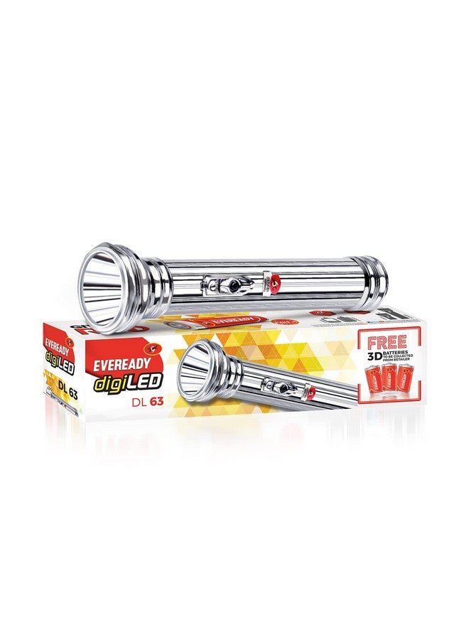 Eveready Eveready DL63 Non- Rechageable Torch (Silver) - Image 1